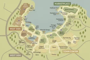 Mapa Disney Springs - Orlando SEM FILTRO